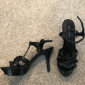 BCBG Black 4 in heels, worn once
